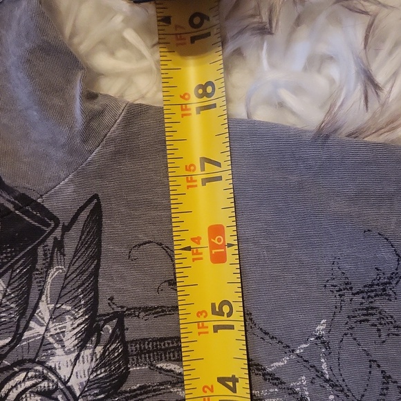 Affliction Womens Tshirt L Gray - Picture 3 of 8